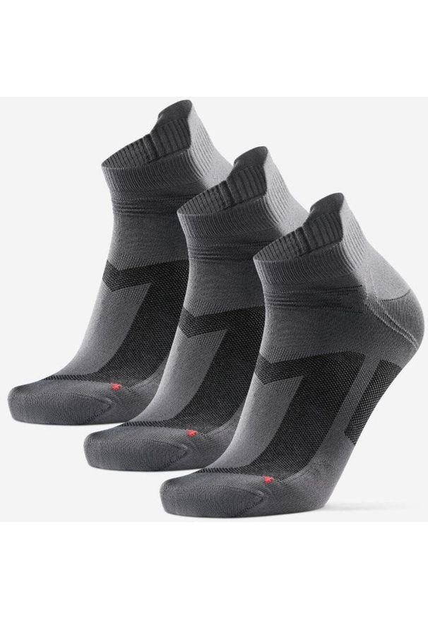 ZEAGLE - Zestaw 3 Danych Skarpet Sportowych z Niskim Cięciem - Szare 43-47. Kolor: szary. Materiał: poliester, elastan, poliamid. Sport: bieganie
