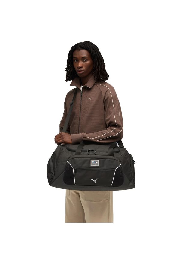 Torba Puma Bmw Duffle Bag 34L. Kolor: czarny. Materiał: poliester, materiał. Sport: fitness