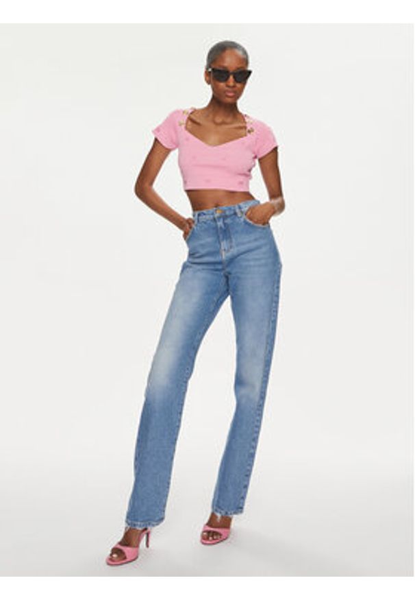 Pinko Jeansy Roxanne 102908 A0IC Niebieski Regular Fit. Kolor: niebieski