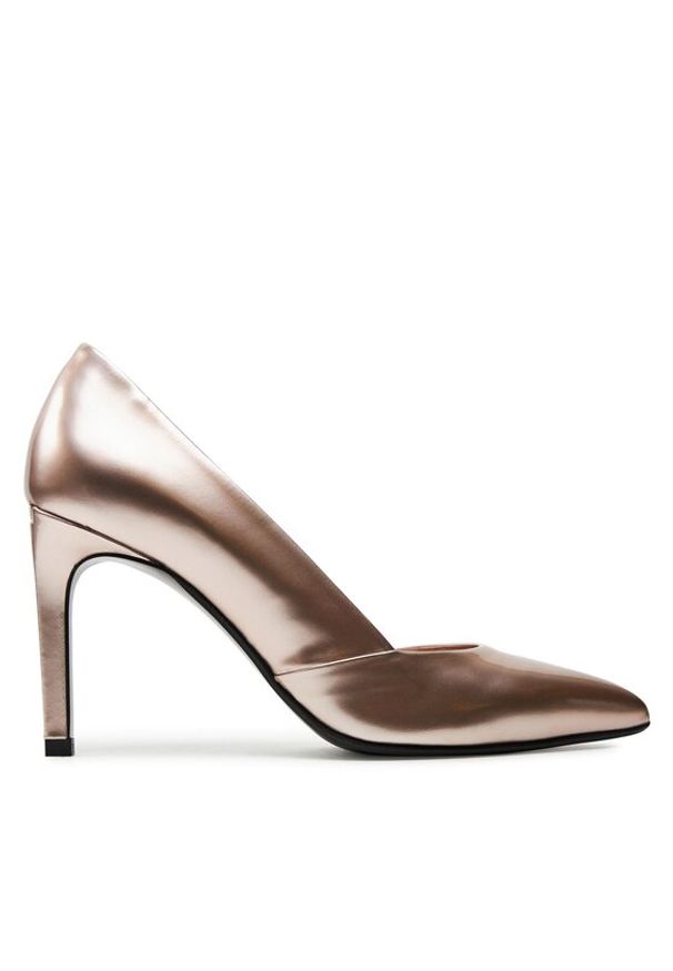 Calvin Klein Szpilki Heel Pump 90 Pearl HW0HW02027 Złoty. Kolor: złoty. Obcas: na szpilce