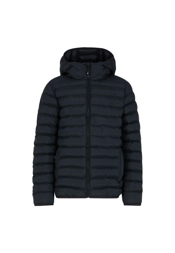 Kurtka puchowa z kapturem dla dzieci Protest Yates. Typ kołnierza: kaptur. Kolor: czarny. Materiał: puch. Styl: sportowy