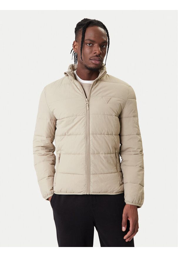 Guess Kurtka przejściowa Z5YL09 WGTN0 Beżowy Regular Fit. Kolor: beżowy. Materiał: syntetyk