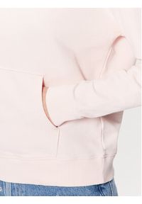 Tommy Jeans Bluza Badge DW0DW15411 Różowy Relaxed Fit. Kolor: różowy. Materiał: bawełna