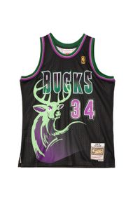 Mitchell & Ness - Koszulka NBA Milwaukee Bucks Ray Allen. Kolor: czarny. Sport: koszykówka #1
