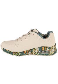 skechers - Buty sportowe Sneakersy damskie, Uno - Majestic Garden. Kolor: beżowy. Sport: turystyka piesza