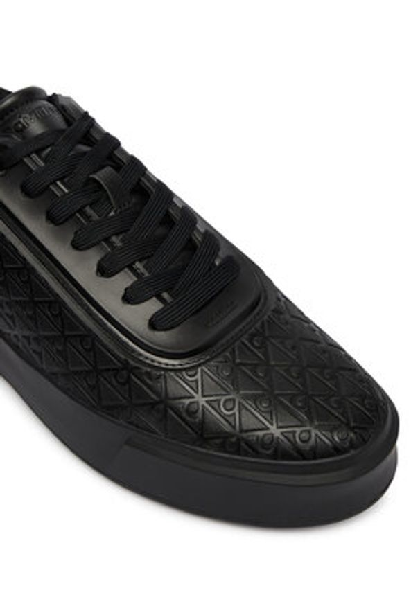 Calvin Klein Sneakersy Beasket Cup Oxf Lup Hf Aop Lth HM0HM02132 Czarny. Kolor: czarny. Materiał: skóra