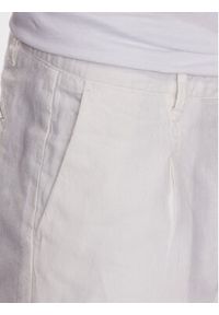 Pepe Jeans Szorty materiałowe Arkin Short Linen PM800913 Écru Relaxed Fit. Materiał: materiał