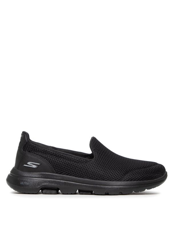 skechers - Skechers Półbuty Go Walk 5 15901/BBK Czarny. Kolor: czarny. Materiał: materiał