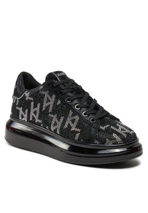 Karl Lagerfeld - KARL LAGERFELD Sneakersy KL62624 Czarny. Kolor: czarny. Materiał: skóra