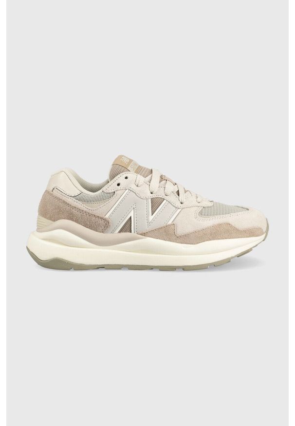 New Balance sneakersy M5740PSI kolor beżowy M5740PSI-PSI. Nosek buta: okrągły. Zapięcie: sznurówki. Kolor: beżowy. Materiał: guma