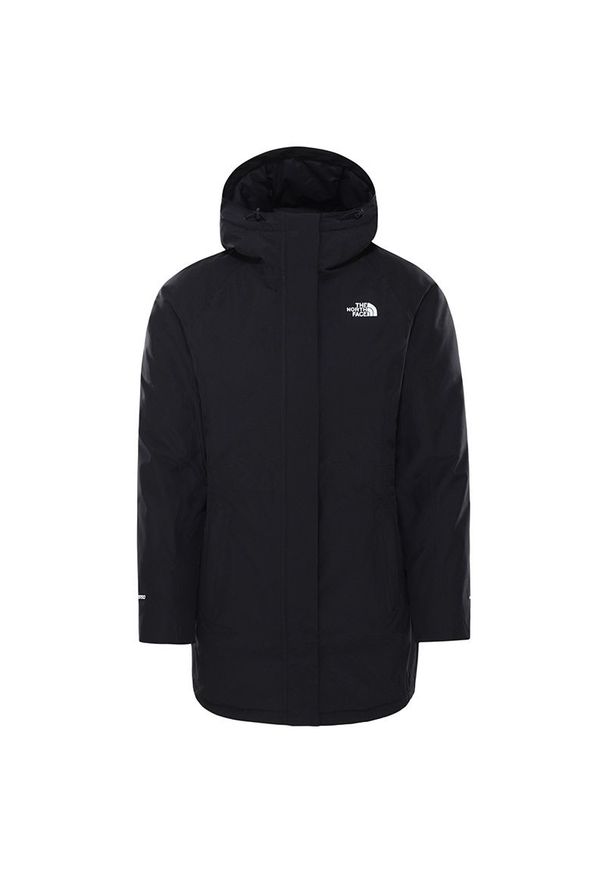 Kurtka The North Face Brooklyn 0A4M8XJK31 - czarna. Kolor: czarny. Materiał: polar, tkanina, puch, materiał, syntetyk. Długość rękawa: raglanowy rękaw