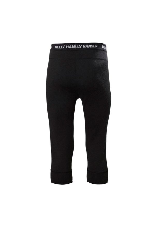 Jogging 3/4 Helly Hansen lifa merino midweight. Kolor: czarny. Sport: bieganie