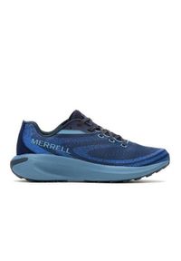 Buty do biegania męskie Merrell Morphlite. Kolor: niebieski. Materiał: materiał, syntetyk. Szerokość cholewki: normalna. Sport: bieganie