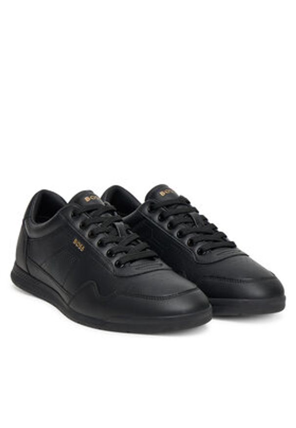 BOSS Sneakersy Nitan 50548658 Czarny. Kolor: czarny. Materiał: skóra
