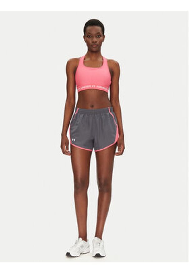 Under Armour Biustonosz sportowy Crossback Mid Bra 1361034 Różowy. Kolor: różowy. Materiał: syntetyk