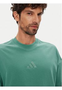 Adidas - adidas T-Shirt ALL SZN JX5085 Turkusowy Loose Fit. Kolor: turkusowy. Materiał: bawełna #4