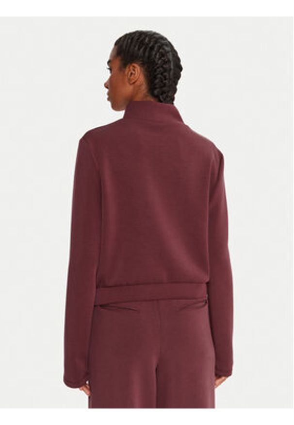 Guess Bluza Olympe V4YQ05 KCAY2 Bordowy Regular Fit. Kolor: czerwony. Materiał: syntetyk