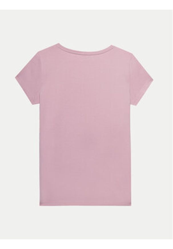 4f - 4F T-Shirt 4FWSS24TTSHF1163 Różowy Slim Fit. Kolor: różowy. Materiał: bawełna