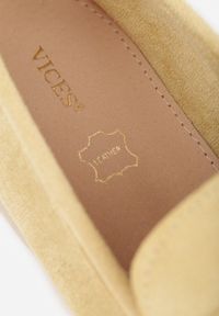 Renee - Żółte Mokasyny Casual VICES z Imitacji Zamszu z Wkładką ze Skóry Naturalnej Sheiris. Okazja: na co dzień. Kolor: żółty. Materiał: zamsz, skóra. Styl: casual #7