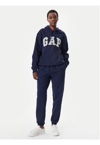 GAP - Gap Spodnie dresowe 500382-49 Granatowy Regular Fit. Kolor: niebieski. Materiał: bawełna #5