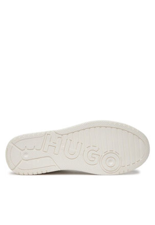 Hugo Sneakersy Hadrian 50529896 Biały. Kolor: biały. Materiał: skóra
