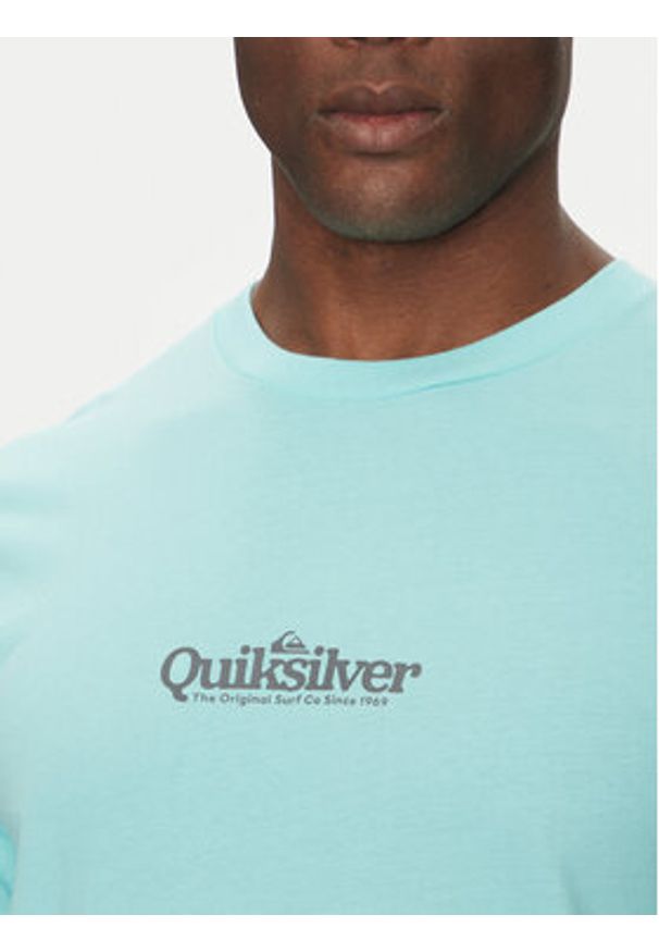 Quiksilver T-Shirt EQYZT08062 Niebieski Regular Fit. Kolor: niebieski. Materiał: bawełna