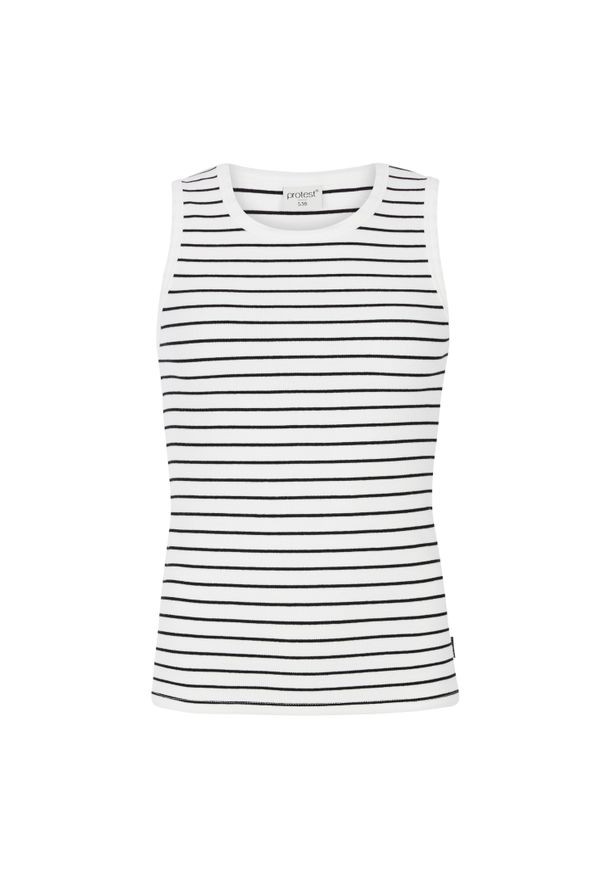 Damski tank top Protest Anisa. Okazja: na co dzień. Kolor: biały. Styl: casual, elegancki