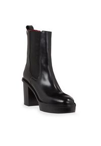 TOMMY HILFIGER - Tommy Hilfiger Botki Elevated Plateau Chelsea Bootie FW0FW07542 Czarny. Kolor: czarny #2