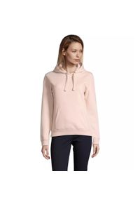 SOL'S - Bluza damska z kapturem Sol's Spencer. Typ kołnierza: kaptur. Kolor: różowy #1
