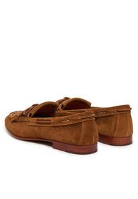 Polo Ralph Lauren Loafersy 818942648003 Brązowy. Kolor: brązowy. Materiał: zamsz, skóra