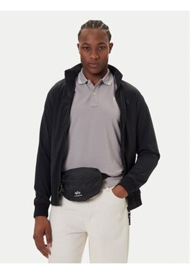 Alpha Industries Nerka Big A Oxford Waist Bag 101908 Czarny. Kolor: czarny. Materiał: materiał