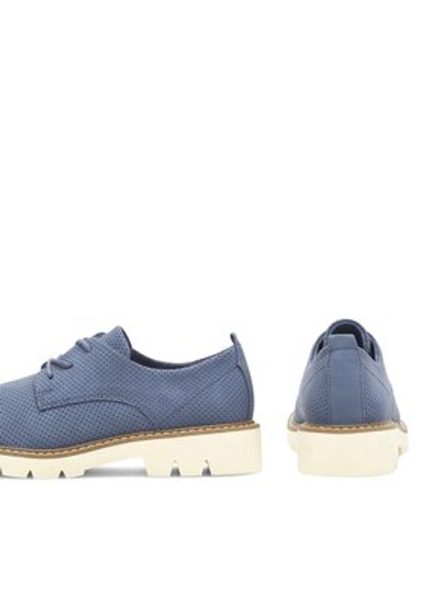 Clara Barson Oxfordy Gracie WS6277-01 Granatowy. Kolor: niebieski. Materiał: skóra