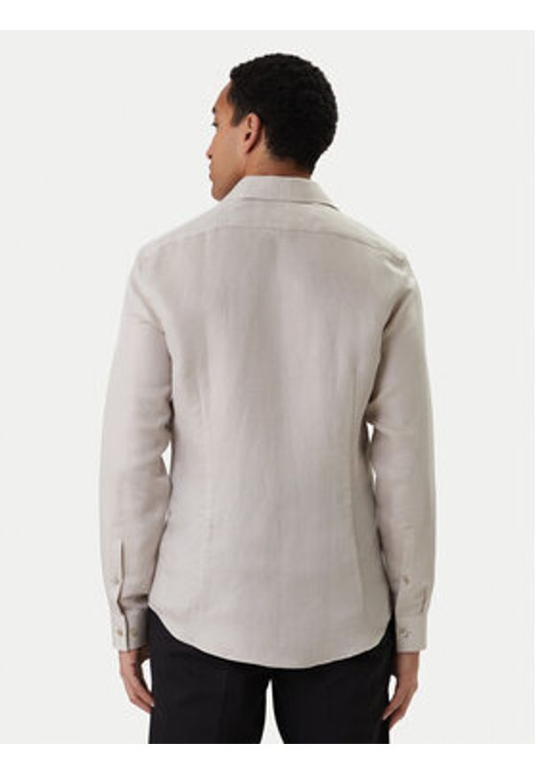 Calvin Klein Koszula LV019EU121 Beżowy Regular Fit. Kolor: beżowy. Materiał: lyocell