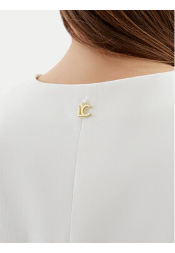 LOLA CASADEMUNT Kamizelka LS2502007 Biały Regular Fit. Kolor: biały. Materiał: lyocell