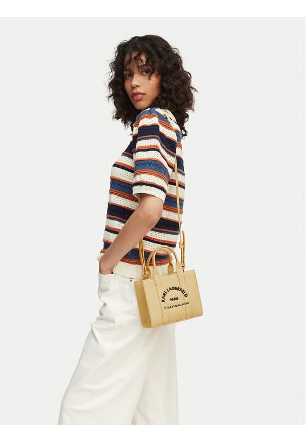 Karl Lagerfeld - KARL LAGERFELD Torebka B1W30042 Żółty. Kolor: żółty. Materiał: skórzane