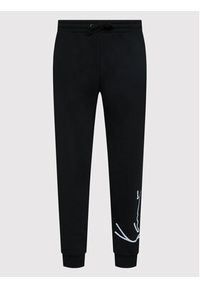 Karl Kani Spodnie dresowe Signature Essential 6004039 Czarny Relaxed Fit. Kolor: czarny. Materiał: bawełna