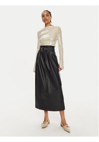 ROTATE Spódnica z imitacji skóry Dax 1128682318 Granatowy Regular Fit. Kolor: niebieski. Materiał: skóra #3