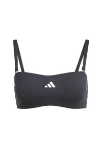 Adidas - Koszulka typu bandeau Iconisea Padded. Kolor: biały, czarny, wielokolorowy. Materiał: materiał