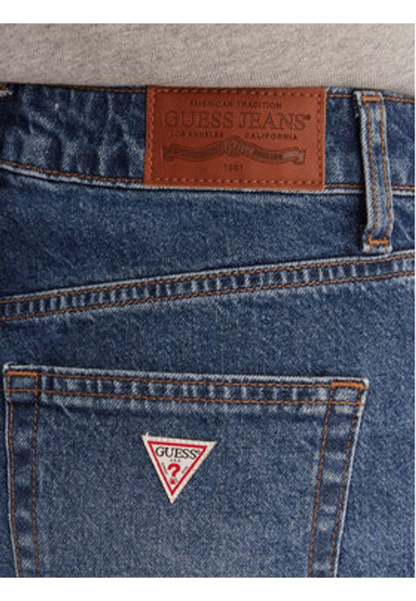 Guess Jeans Jeansy W6RA0R D6334 Niebieski Wide Leg. Kolor: niebieski
