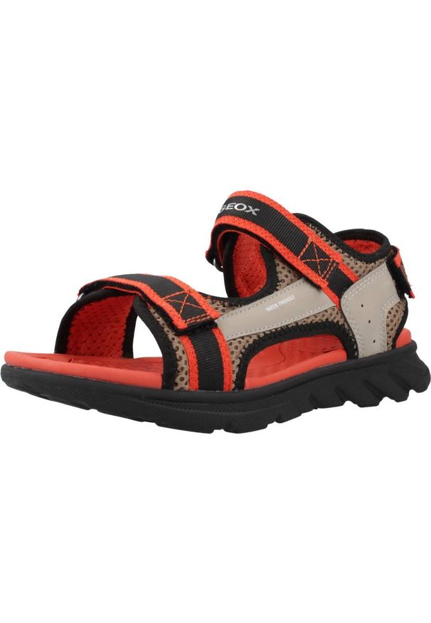 Sandały Geox J Sandal Airadyum B. Kolor: pomarańczowy. Materiał: syntetyk, tkanina. Sport: turystyka piesza