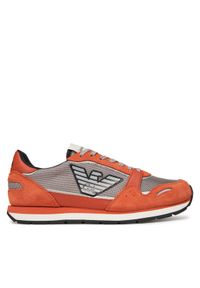 Emporio Armani Sneakersy X4X537 XN730 U550 Czerwony. Kolor: czerwony. Materiał: materiał #1