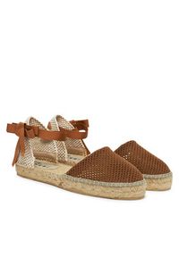 Manebi Espadryle H 2.7 P0 Brązowy. Kolor: brązowy. Materiał: materiał #4