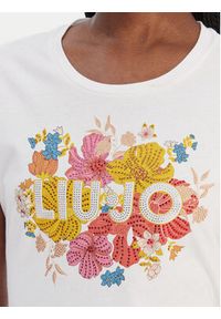 Liu Jo T-Shirt WA6493 JS923 Biały Regular Fit. Kolor: biały. Materiał: bawełna #3