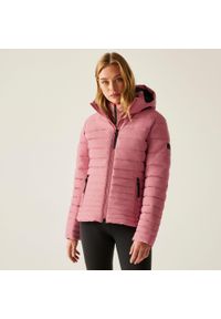Regatta - Kurtka damska zimowa ocieplana Kelane. Kolor: różowy. Materiał: puch, syntetyk. Sezon: zima. Sport: turystyka piesza #1