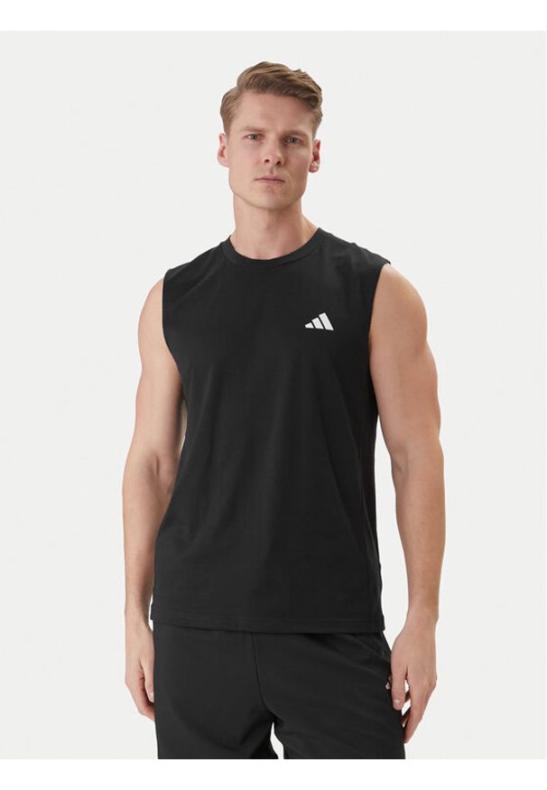 Adidas - adidas Koszulka techniczna Workout Essentials Feelready KA3523 Czarny Regular Fit. Kolor: czarny. Materiał: syntetyk, bawełna