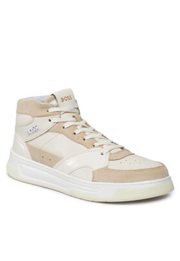 BOSS - Boss Sneakersy Baltimore Hito 50504560 Beżowy. Kolor: beżowy. Materiał: skóra