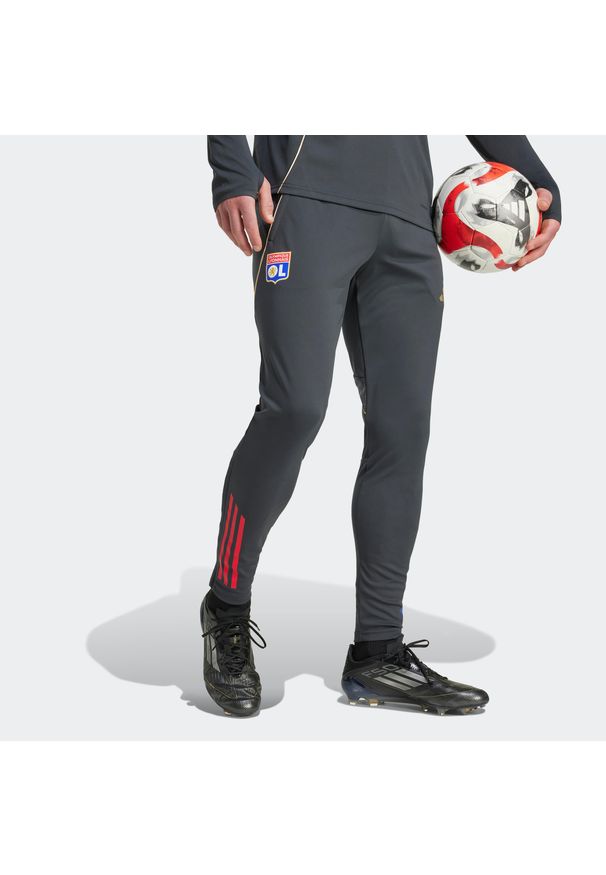 Adidas - Spodnie piłkarskie treningowe ADIDAS Olympique Lyonnais 25/26. Sport: piłka nożna