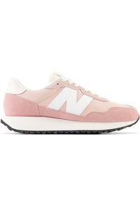 Buty damskie New Balance WS237DP1 – różowe. Kolor: różowy. Materiał: guma, zamsz, skóra, materiał, syntetyk, dresówka. Szerokość cholewki: normalna