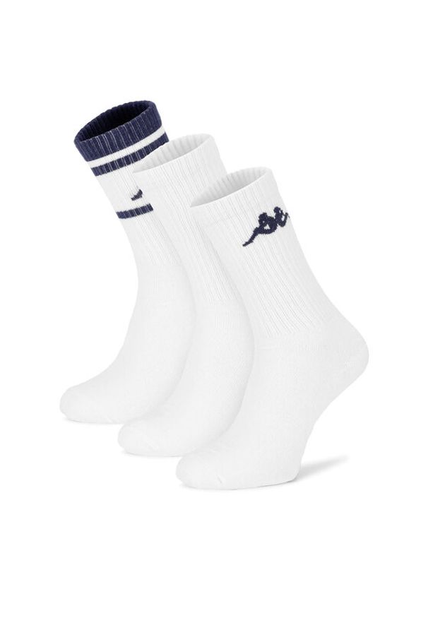 Kappa Skarpety KR_ANKLE_SS25 (3-PACK) Biały. Kolor: biały. Materiał: bawełna, materiał