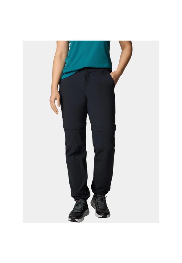 columbia - Spodnie Damskie Columbia Summit Valley Convertible II. Kolor: czarny. Materiał: materiał. Sezon: lato. Sport: turystyka piesza